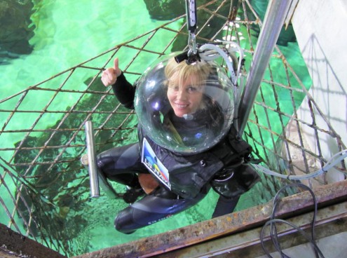 A come avventura   rai 2  all' Acquario di Cattolica