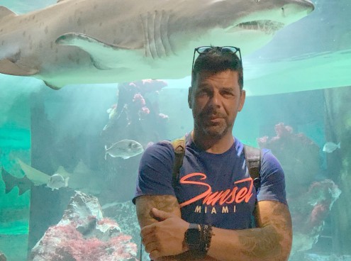 Salvo Sottile tra gli squali