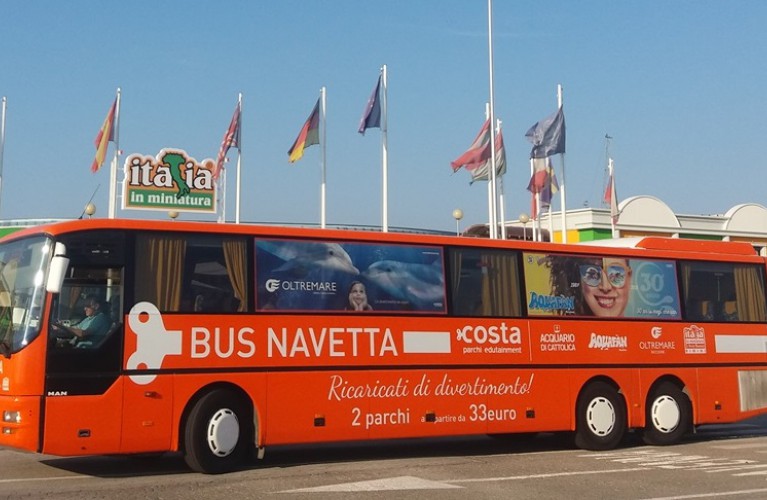 Bus Navetta Costa Parchi: i parchi senza prendere l'auto