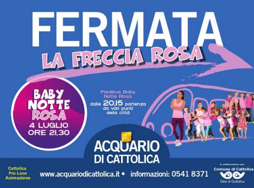 Arriva il Freccia Rosa per la Baby Notte Rosa