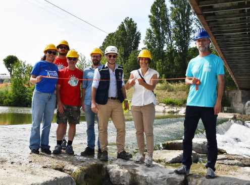 A Rimini la prima scala di Risalita per giovani Anguille sul Fiume Marecchia
