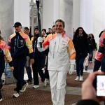 Beppe Costa tra i tedofori della Fiamma Olimpica