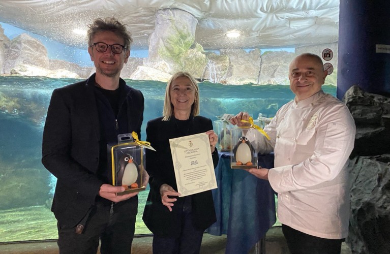 Bilù il Pinguino è cittadino onorario di Cattolica